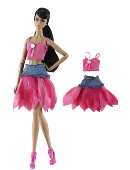 Krāsains Pasaku Kleita Tērpiem Komplekts Barbie 1/6 BJD SD Leļļu Apģērbs Aksesuāri leļļu Namiņš Lomu spēle Mērci