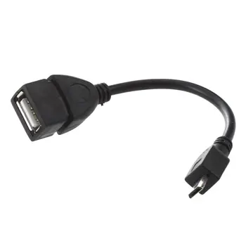 USB 2.0 sieviešu Micro USB B vīriešu Kabeļa Adapteris