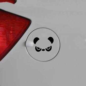 Dusmīgs Ļauno Panda Seju, Automašīnu Ārējie Durvju Spoguļi Decal Uzlīmes, Dāvanu Dzimšanas Dienā Melna