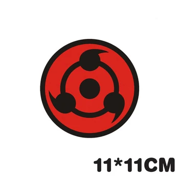 Brīdinājuma Uzlīmes Naruto Uchiha sharingan, auto uzlīmi un uzlīmēm, modes Sauļošanās ūdensizturīgs KK 11cm x 11cm