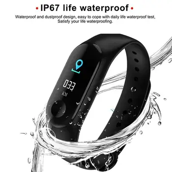 Mens' Pulksteņi M3 Smart Aproce Sirdsdarbības Ātrums, Asinsspiediens Veselības Ūdensizturīgs Smart Skatīties Bluetooth Aproce Skatīties Fitnesa