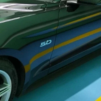 Par-2020 Ford Mustang GT 5.0 F150 F250 F350 Hromēts Sānu Ķermeņa Fender Emblēmas - Pāris Decal Uzlīmes Plāksnītē