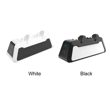 Bezvadu Kontrolieris Dual Lādētāju Mājās Uzlādēšanas Doka Staciju Barošanas Veids C USB3.1 Turētāju, LED Indikators PS5 DualSense