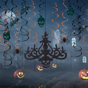 Halloween Rotājumi, Spīguļi, Kas Karājas Lustra Bat Halloween Mājas Sienas Uzlīmes, Iekštelpu Puse Dekori