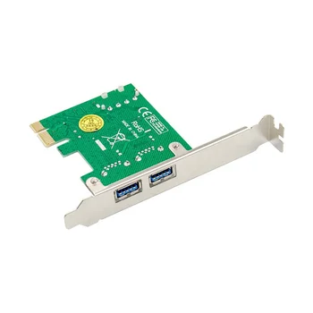 PCI-E 2 Porti USB 3.0 Converter Kartes ASM1042 Chipset USB3.0 Hub pcie