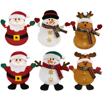 1gb Jauno Gadu Ziemassvētku Galda Turētājs, Nazis, Dakša Galda piederumu Komplekts Svārki, Bikses Ziemassvētku Rotājumi Mājas puse, bezmaksas piegāde