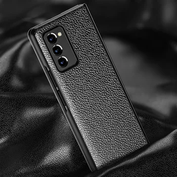 Piemērojami Galaxy Z fold2 mobilo tālruni gadījumā, ja āda locīšanas ekrāns ādas segumu, augšējā slāņa ādas apvalks