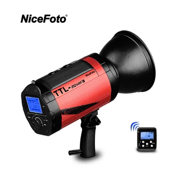 NiceFoto TTL-RQ600C TTL 2.4 G Bezvadu 600W HSS 1/8000S ātrgaitas Flash Speedlite withTransmitter TX-C01 Canon DSLR Kameru