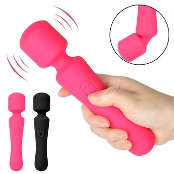 10 Frekvences Maksas AV Vibrators Seksa Rotaļlietas Sievietēm Masturbator Klitora Stimulācija Magic Stick G-Spot Vibrators Ķermeņa Masieris