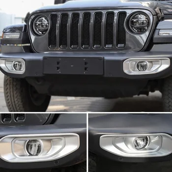 Auto Uzlīmes Jeep Wrangler 2018. Gadam Up ABS Automašīnas Priekšējie Miglas lukturi, Lampas Apdares Segumu Jeep Wrangler JL Auto Piederumi
