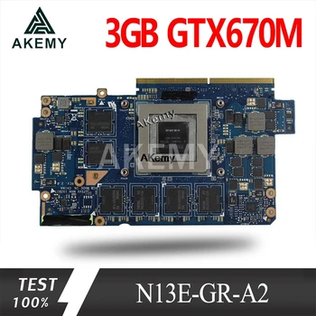 Akemy Video karte Asus G75V G75VX 3GB GTX670M Augstākā konfigurācija N13E-GR-A2 Grafiskā karte Testēti Bezmaksas Piegāde