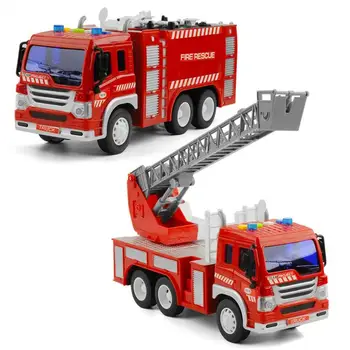 Milzu Glābšanas Fire Engine Kravas automašīnu Rotaļlieta Ar Gaismas, Skaņas 1:16 Ugunsdzēsības un drošības Automašīnām Dāvanu Auto Simulācijas modeļa Automašīnas Rotaļlietas bērniem Dāvanu