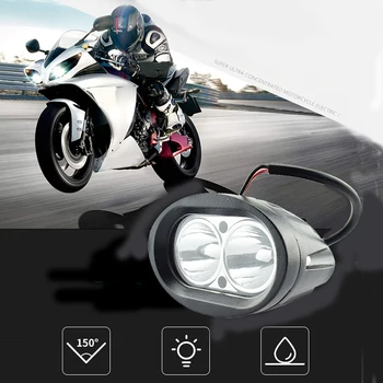 Motociklu Spotlight LED darba lampa 12V 20W 6500K super spilgtumu automašīnas Kravas automašīnu SUV OffRoad Autonoma led Darba Gaismas miglas lukturi