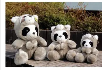 Ķīna Tūrisma Suvenīri Panda pelēka Sejas Mainīt Giant Panda Lelle Plīša rotaļlieta dāvanu Amatu mājas statujas