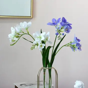 2 Dakšiņas Cymbidium Orchid Mākslīgo Ziedu, Augu Izcelsmes Kāzu Dekoru, Rotājumu Pušķi, Viltus Ziedu Mājas Apdare