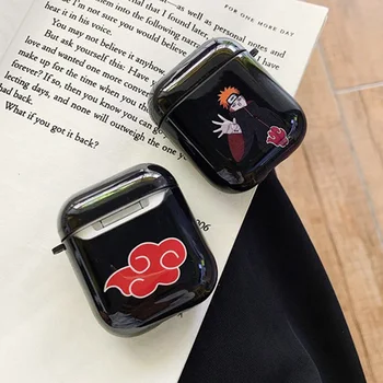 Japānas Anime Naruto Bezvadu Bluetooth Austiņas Gadījumā Par Apple Airpods Smieklīgi Cute Karikatūra Austiņu Segtu Box 1GB