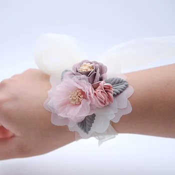 8cm Modes Rokas Ziedi, Mākslīgo Roku Ziedi, Kāzu, Līgavas Balli Piederumi Jaunas