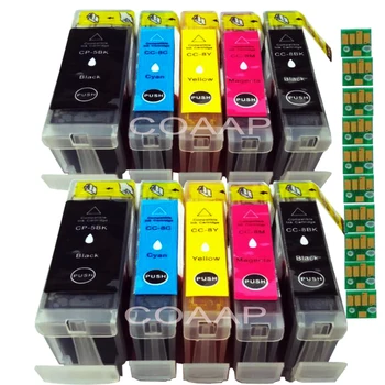 10 AĢIN 5 CLI 8 Saderīgs tintes kasetnes canon iX4000 ix5000 MX700 MX850 MP500 MP510 MP520 MP530 MP600 printeri
