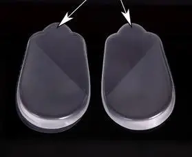 Pēdu kopšanas līdzeklis, Super mīksts silikona gēla papēža kausa papēža spilventiņu triecienu absorbciju spilvenu zolīte calcaneal stimulēt papēža piesis AHILEJA