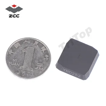 ZCCCT Virpu Griešanas Instruments SPKN plāksnes volframa karbīda CNC Frēzēšanas ievietot plāksni YBD252 SPKN1203EDSKR CNC FRĒZĒŠANAS INSTRUMENTS SPKN1203