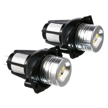2gab 20W LED priekšējie Lukturi Angel Eye Halo Gredzenu, Lampas, Spuldzes, BMW E90, E91 05-08