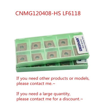 DESKAR CNMG432 CNMG120408-HS LF6118/CNMG120408-MA LF6118/CNMG120408-MS LF6118 Karbīda asmens ievieto Nerūsējošā tērauda