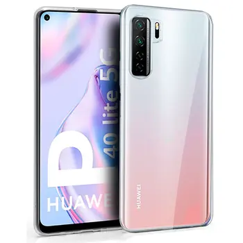 Huawei P40 Lite 5G silikona gadījumā (caurspīdīga)