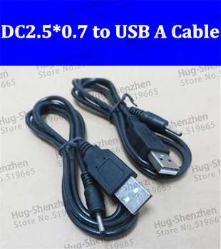 5gab Taisni USB 2.0 vīriešu Barošanas Uzlādes Kabelis DC 2.5x0.7mm vīriešu Savienotājs Vadu Tablete maksas