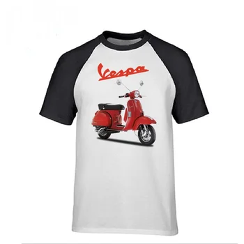 Jauniešu sērfošanu topshirts Piaggio motorollers vīriešu T-krekls mens T Vintage Vespa motociklu t krekls hombre īsām piedurknēm kokvilnas t-veida
