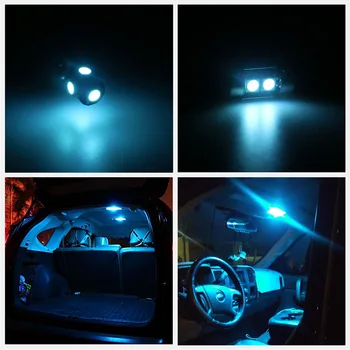 11pcs Canbus Balta Auto LED Spuldzes Interjera Iepakojuma Komplektu 2007. gada līdz 2012. gadam Lexus ES350 Kartes Durvis, Bagāžnieka Solis Pieklājīgi Gaismas