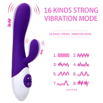 IKOKY Pieaugušo Produkti 16 Ātruma Seksa Rotaļlietas Sievietei Klitoru Stimulēt Dubulta Vibrācijas Sieviešu Masturbācija, G-spot Vibrators AV Stick