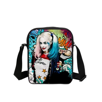 Modes Harley Quinn Sieviešu Rokassomu Pašnāvību Squad Drukāt Bērniem Skolas Soma Crossbody Maku Meitenes Bērniem Plecu Messenger Bag
