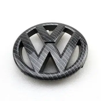 Oglekļa Šķiedras 130mm Automašīnas Priekšējo Režģi, Restes Emblēma VW MK6 Jetta 2011 2012 2013 Logo Emblēma