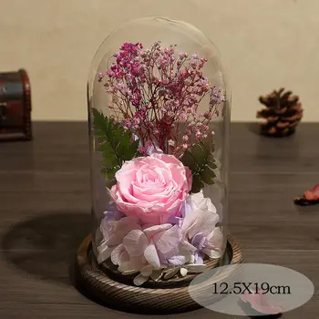 Stikla Vāks Svaigas, Konservētas Rose Puķu Nemirstīgs Mūžīgo Rozes Par Valentīna Diena, Ziemassvētki, Kāzas, Dzimšanas dienu