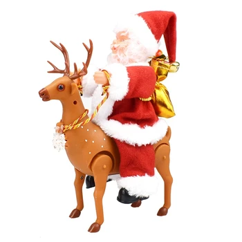 Ziemassvētku Elektrisko Santa Claus Dzied Dancing Santa Claus Lelle Rotaļlietu Jaunā Gada Dāvana Bērniem Rotaļlietas Ziemassvētku Rotājumi
