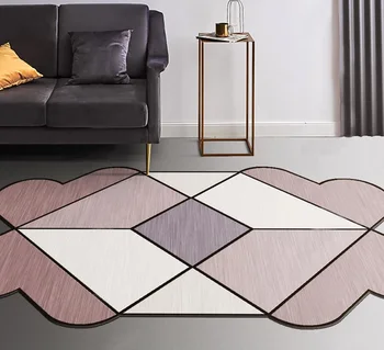 Radošā Ģeometriskas formas Paklāju Eiropā Tips 3D Iespiesti Paklājus Dzīvojamā istaba, guļamistabas Zona Pledi Virtuves Mat modes Gaitenis Paklājs