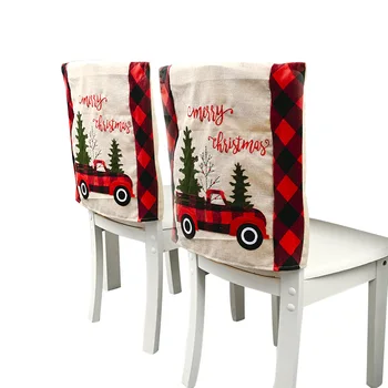 Ziemassvētku Krēsla Aizmugurējo Vāciņu Modes Pleds Automašīnu Ziemassvētku Eglītes Vadībā Segtu Radošās Ziemassvētku Rotājumi