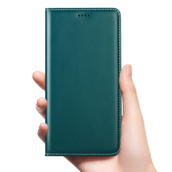 Babylon Genuine Leather Flip Case For Samsung Galaxy A3 A5 A6 A7 A8 A9 Plus 2016 2017 2018 C5 C7 Pro Mobilo Telefonu Vāciņu Gadījumos