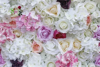 SPR Bezmaksas Piegāde 10pcs/daudz Mākslīgā roze, peonija hydrangea ziedu sienas kāzu fons gadījumā bohemia kāzu godu sienas