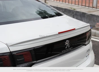 ABS Plastmasas Unpainted Krāsu Aizmugures Krāsu Trunk Boot Spārns Aizmugurējais Lūpu Jumta Spoilers Car Styling Par Peugeot 308 Spoilers 2016-2019