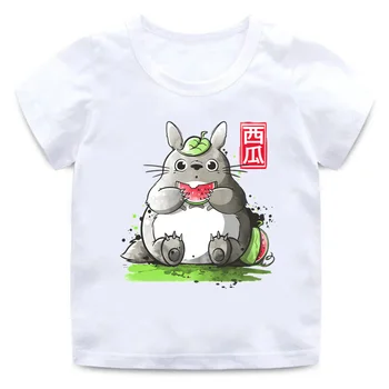 Japānas Anime t-krekli Bērnu Zēniem Mans Kaimiņš Totoro Vasaras T krekls Miyazaki Hayao Bērnu T-Krekli Multfilmas Bērniem Meiteņu Drēbes