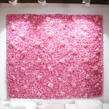 Kāzu Dekoratīvas Mākslīgās Zīda Rožu Hydrangea Peoniju Ziedi Sienas Posms Hotel Partijas Apdare DIY Ziedu Fona Sienas 24pcs