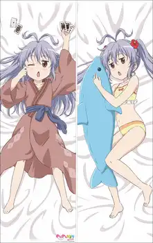 Nav Ne Biyori anime Rakstzīmes, seksīga meitene ichijou hotaru & miyauchi reņģe mest spilvena segums Nyanpasu ķermeņa Spilvendrāna