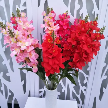 3pcs/daudz Simulācijas Hiacintes ziedu mākslīgie augi Delphinium dekoratīvie augi, Dzīvojamās istabas kāzu dekorēšana viltus ziedu