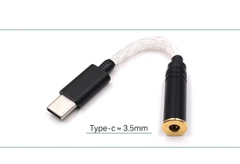Tips C līdz 3,5 mm 4.4 mm 2,5 mm USB Type-C Hifi Stereo Audio Uzlādes Adapteris Austiņu Ligzda ar High-end Dekoderi HT0746