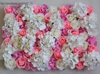 10pcs/daudz Mākslīgo rožu hydrangea 3D ziedu sienas kāzu fons apdare ziedi runner kāzu Mixcolor TONGFENG