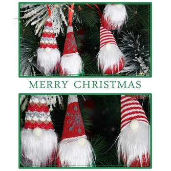 6pcs Ziemassvētku zviedrijas Gnome Santa Plīša Lelle Piekārtiem Rotājumi Ziemassvētku Eglīte, Svētku Rotājumi Mājās Partijas Apdare Bērniem Dāvanu