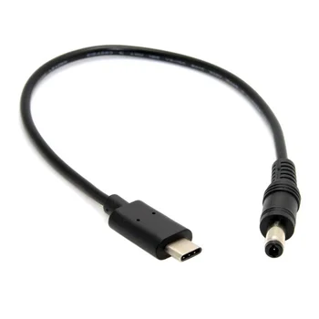 10pcs/20cm USB 3.1 C Tipa USB-C uz DC 5.5 2.5 mm Kontaktdakša Pagarināšanu Uzlādes Kabelis Apple Jaunā Macbook