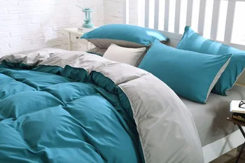 Tīru krāsu gultas komplektu, Karalis, karaliene izmēra gultas līnijas/gultasveļa+krāsains 4 krāsas gultas