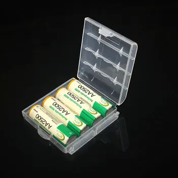 Portatīvo Plastmasas Akumulatora korpusa Turētāju Uzglabāšanas Kaste, Lai AAA/AA Akumulatoru Uzlādējams Pilna apdrošināšana